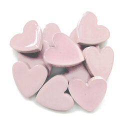 モザイクタイル　ハート型　ピンク